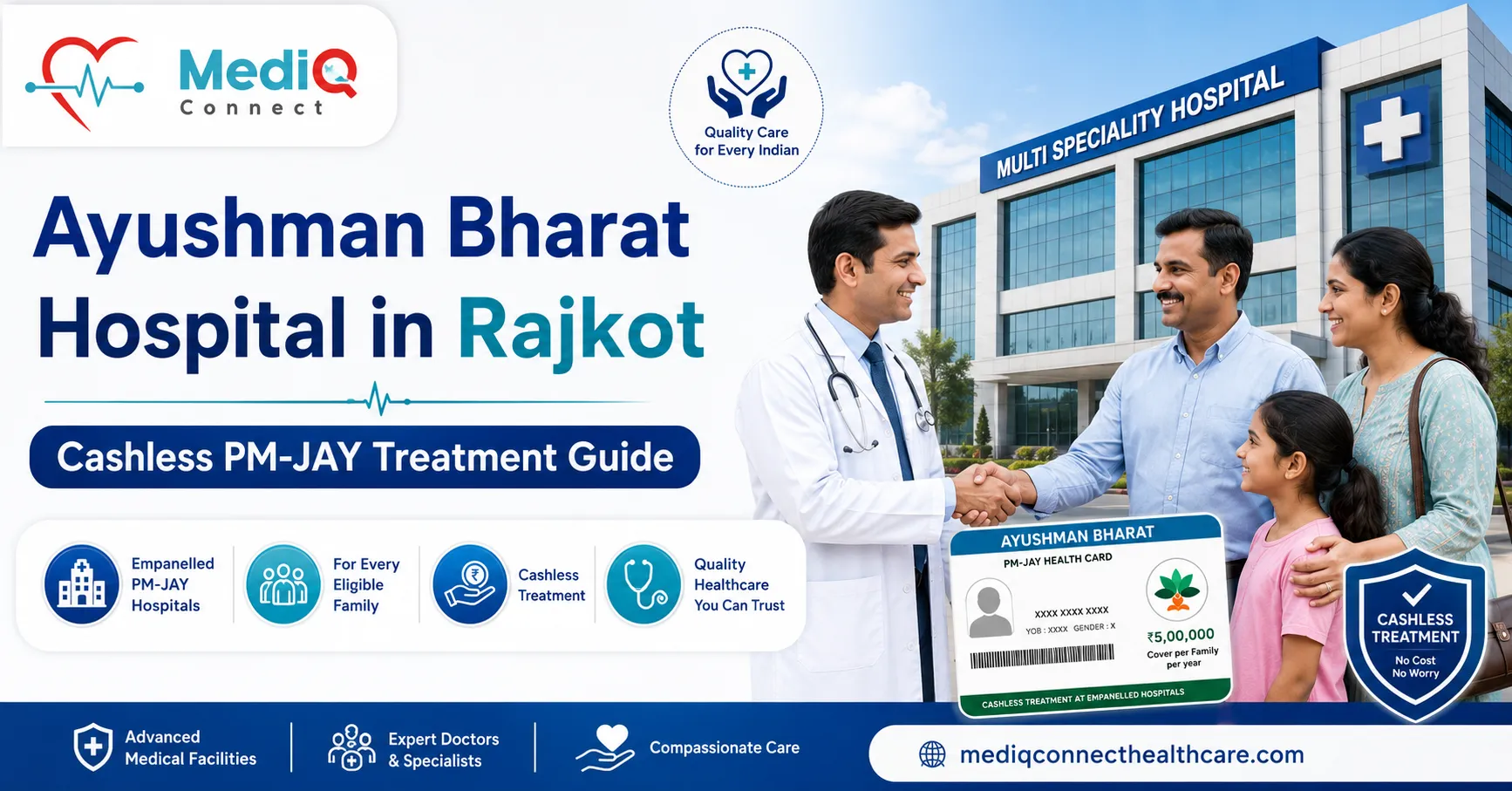 Best PM-JAY Hospital in Rajkot: Your Complete Guide to Ayushman Bharat Cashless Treatment