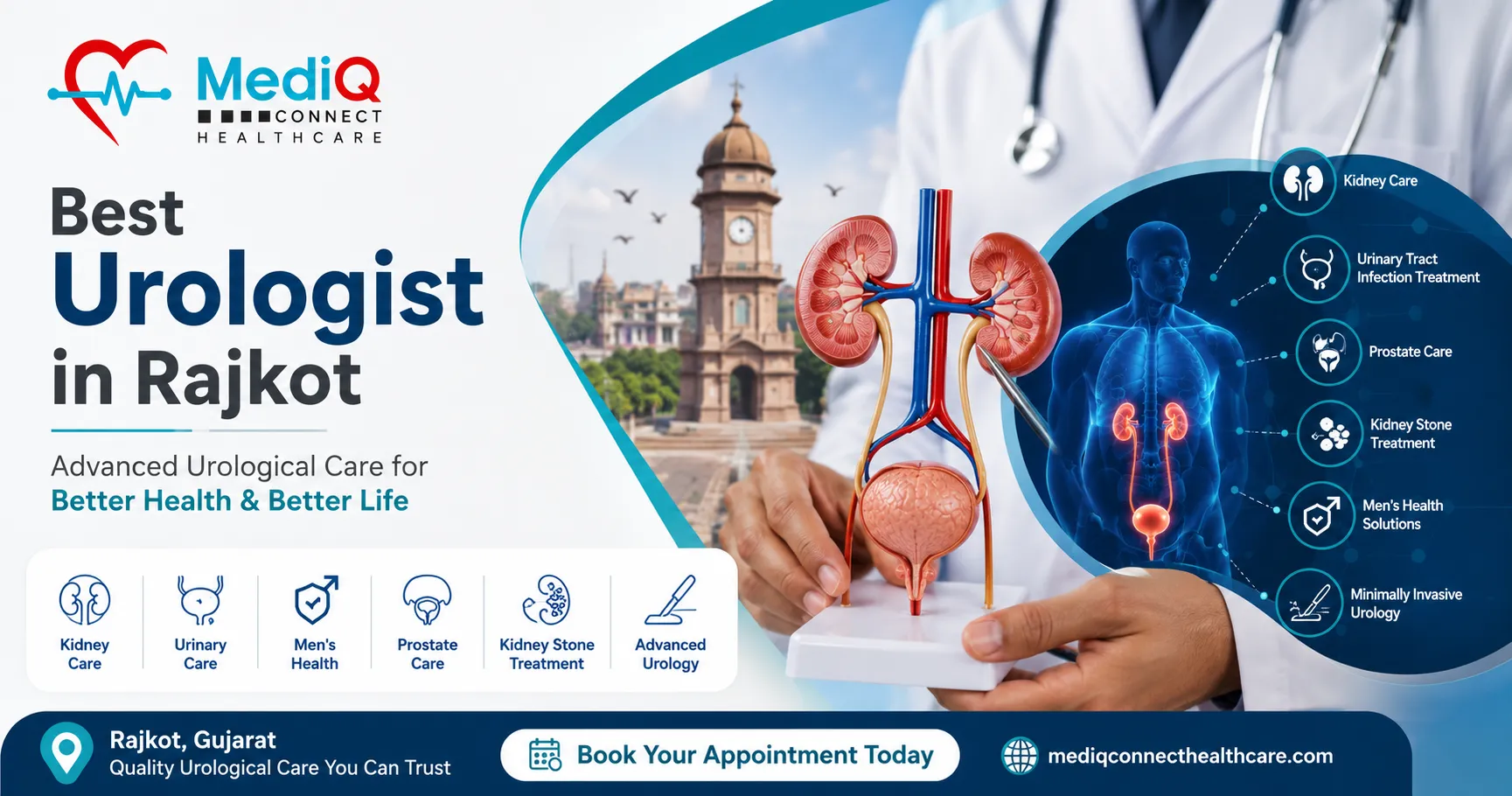 Best Urologist in Rajkot: Your Complete Guide to Expert Urology Care with MediQConnect