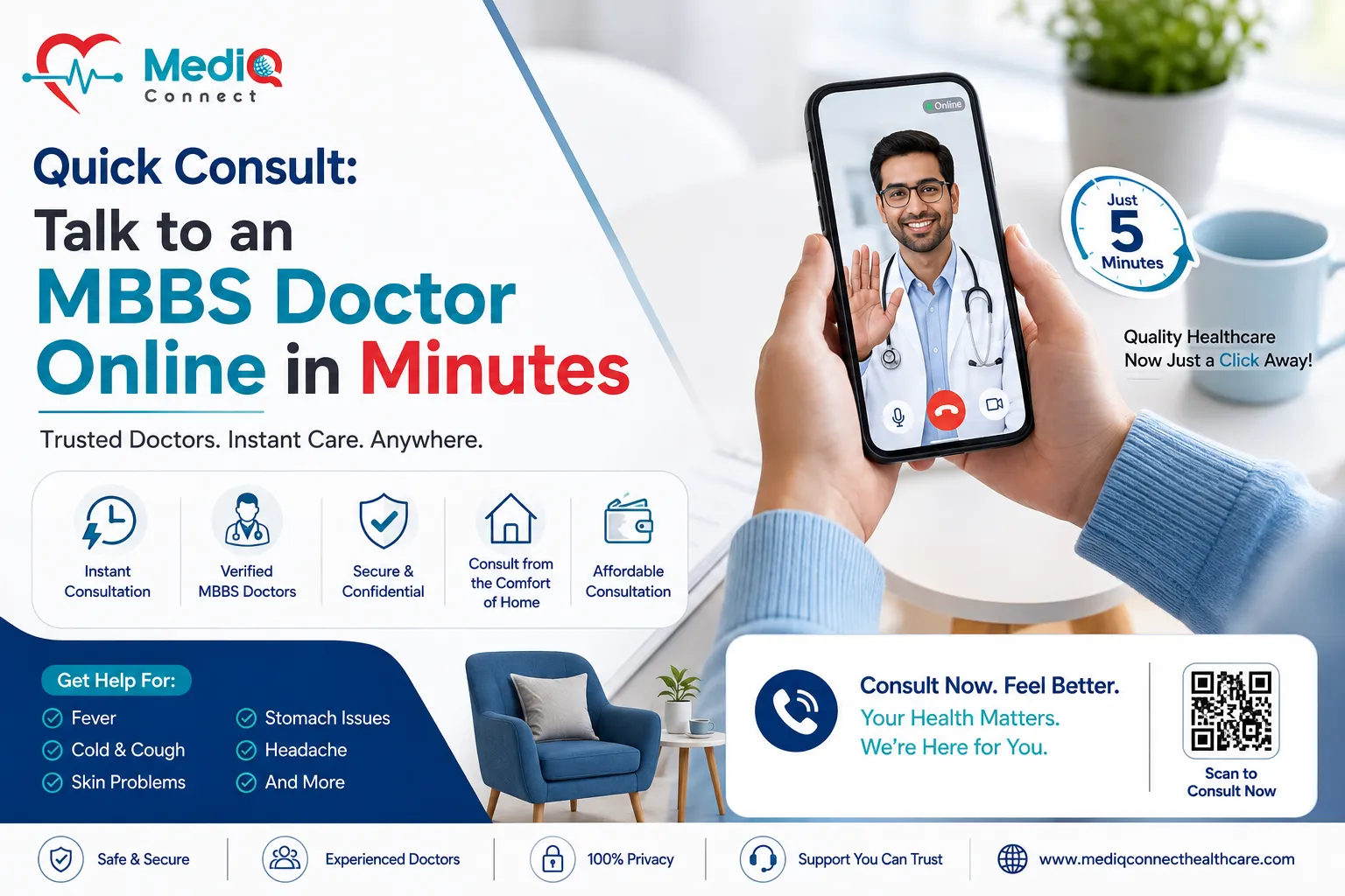 Quick Consult: Talk to an MBBS Doctor Online in Minutes