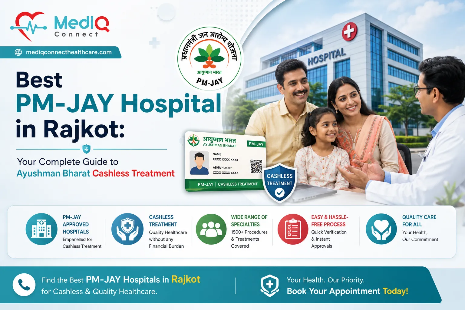 Best PM-JAY Hospital in Rajkot: Your Complete Guide to Ayushman Bharat Cashless Treatment